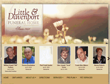 Tablet Screenshot of littledavenport.com